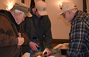 Chapter members
            at a monthly meeting